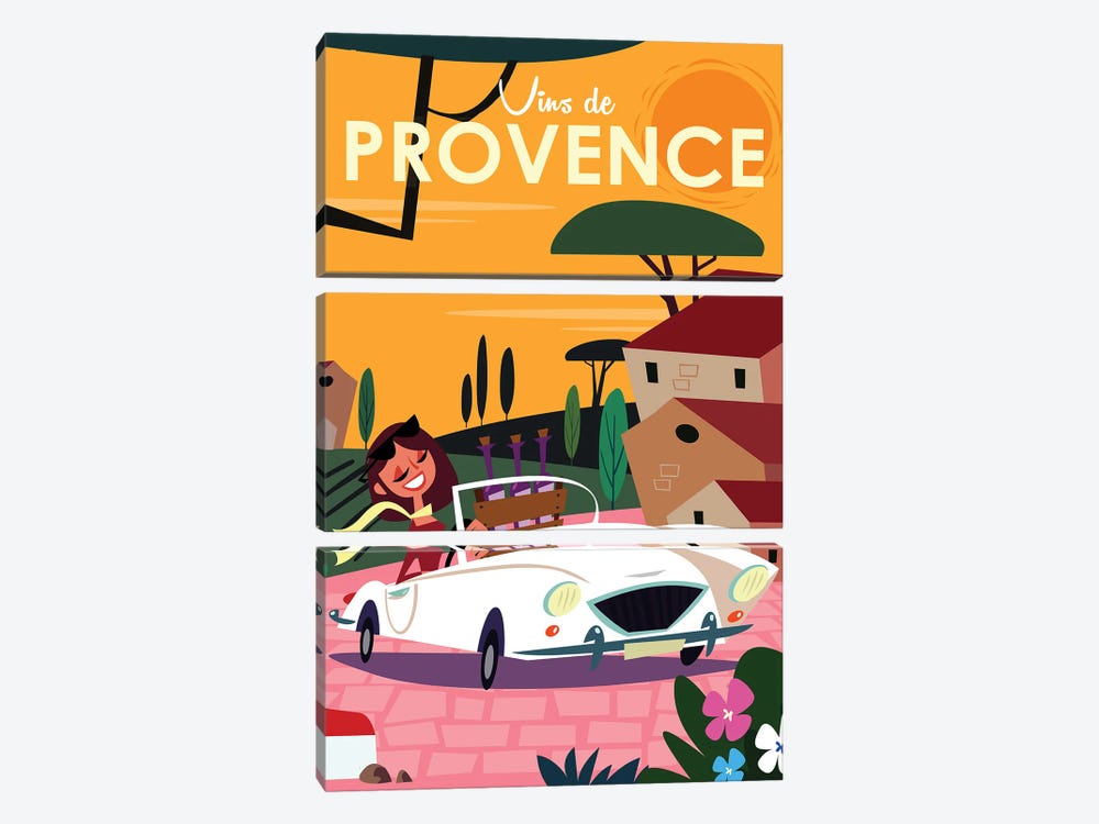 Vins De Provence II by Gary Godel 3-piece Art Print