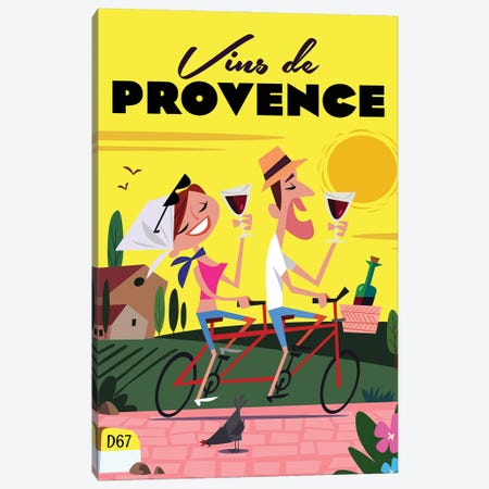 Vins De Provence III Canvas Print #GGD128} by Gary Godel Canvas Art Print