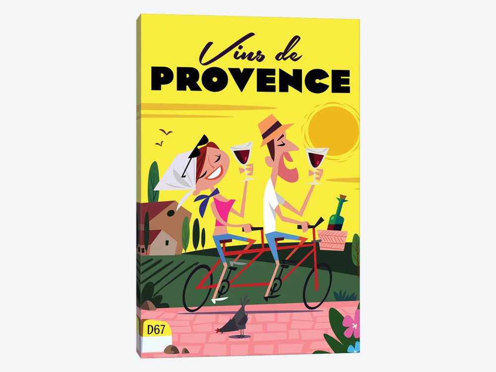 Vins De Provence III by Gary Godel 1-piece Canvas Artwork