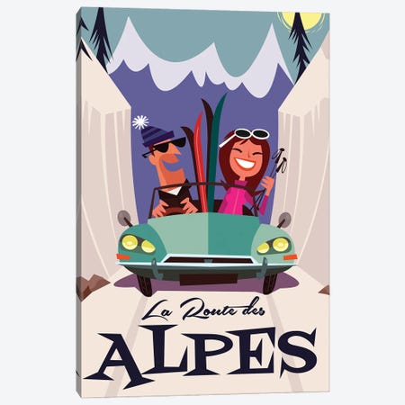 La Route Des Alpes Canvas Print #GGD129} by Gary Godel Canvas Print