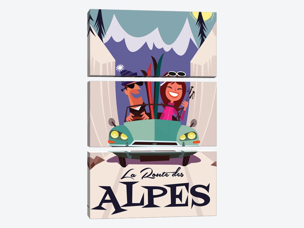 La Route Des Alpes by Gary Godel 3-piece Art Print