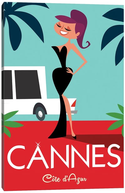 Cannes Red Carpet Canvas Art Print