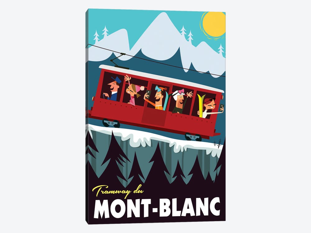 Tramway Du Mont Blanc by Gary Godel 1-piece Canvas Art Print