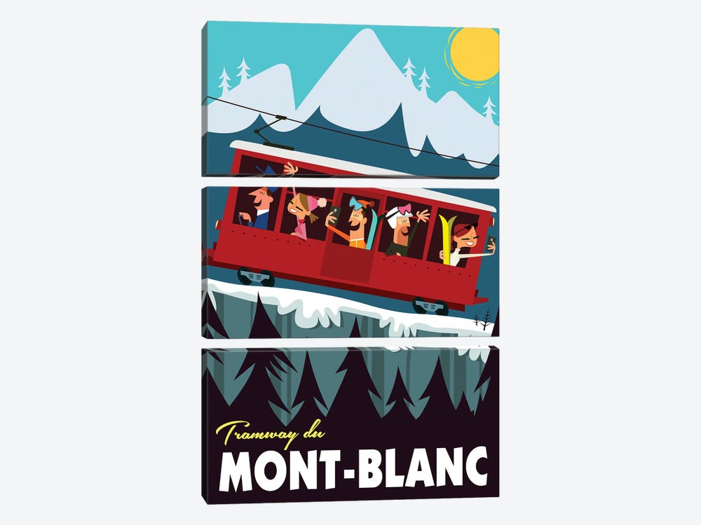 Tramway Du Mont Blanc by Gary Godel 3-piece Art Print