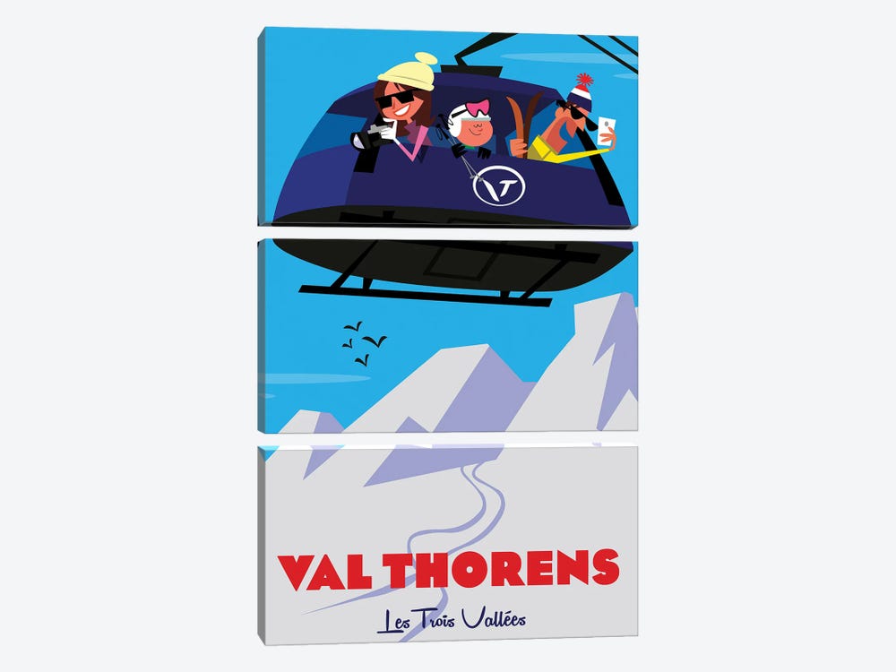 Val Thorens by Gary Godel 3-piece Canvas Art