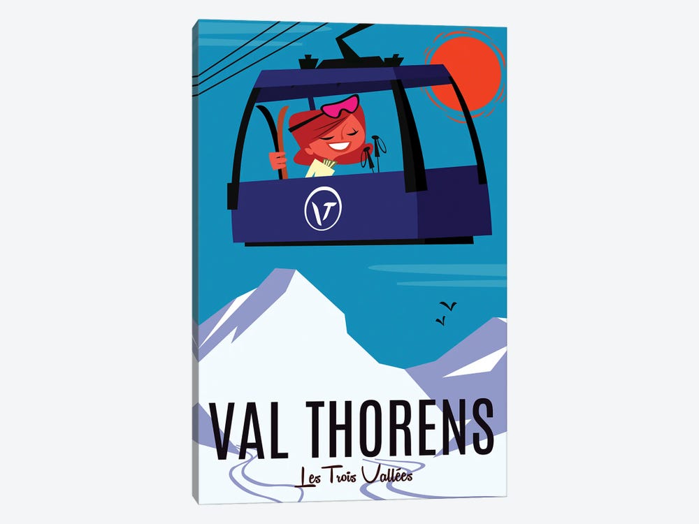 Val Thorens - Les Trois Vallees by Gary Godel 1-piece Canvas Art Print