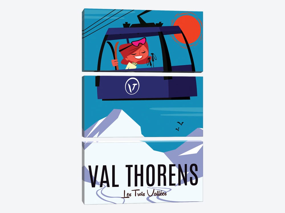 Val Thorens - Les Trois Vallees by Gary Godel 3-piece Art Print
