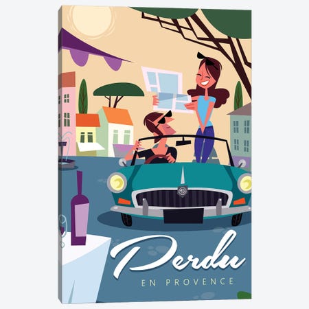 Perdu En Provence Canvas Print #GGD135} by Gary Godel Art Print