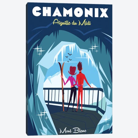 Chamonix Aiguille Du Midi Canvas Print #GGD137} by Gary Godel Canvas Art Print