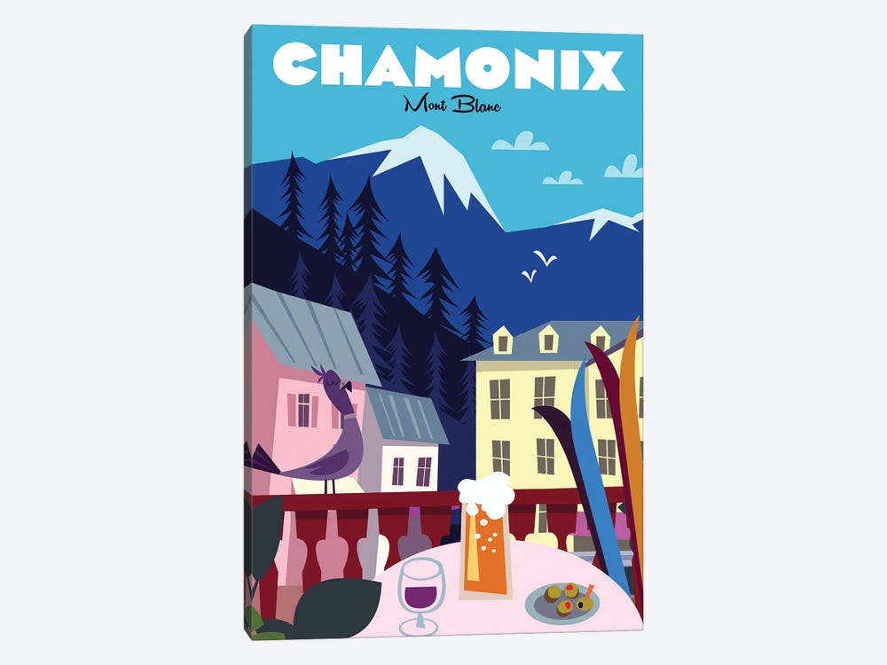 Chamonix by Gary Godel 1-piece Canvas Art Print