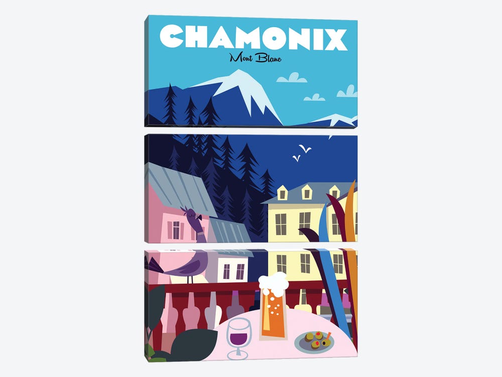 Chamonix by Gary Godel 3-piece Art Print