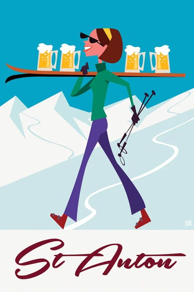 Snowy Mountains: St Anton by Gary Godel