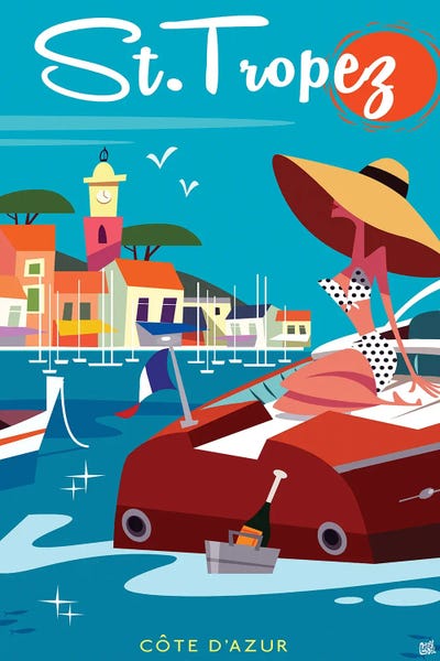 Sunbathing: Saint Tropez IV by Gary Godel