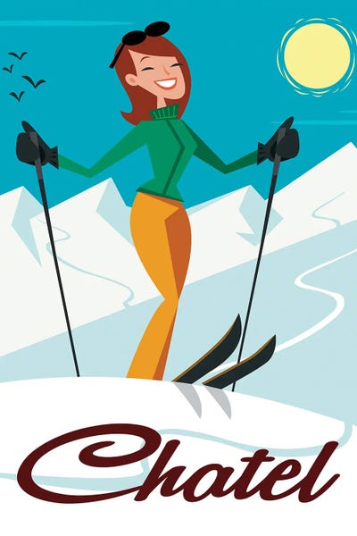 Snowy Mountains: Chatel by Gary Godel