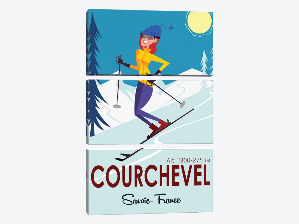 Courchevel Savoie by Gary Godel 3-piece Art Print