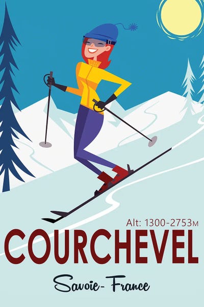 Snowy Mountains: Courchevel Savoie by Gary Godel