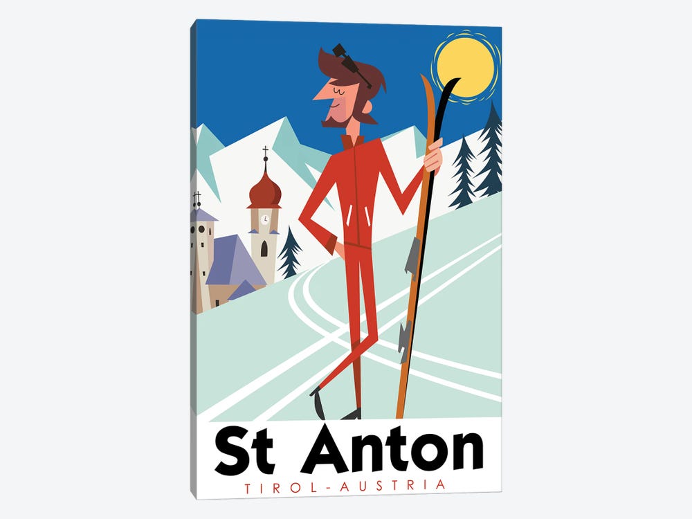 St Anton Austria by Gary Godel 1-piece Canvas Artwork