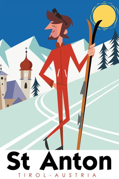 Snowy Mountains: St Anton Austria by Gary Godel