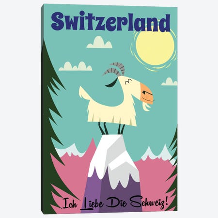 Switzerland Goat Canvas Print #GGD149} by Gary Godel Canvas Print