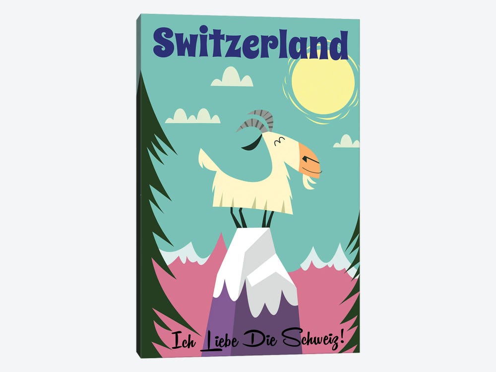 Switzerland Goat by Gary Godel 1-piece Art Print