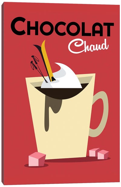 Chocolat Chaud Canvas Art Print - Coffee Shop & Cafe