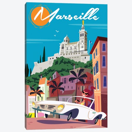 Marseille Canvas Print #GGD150} by Gary Godel Canvas Art