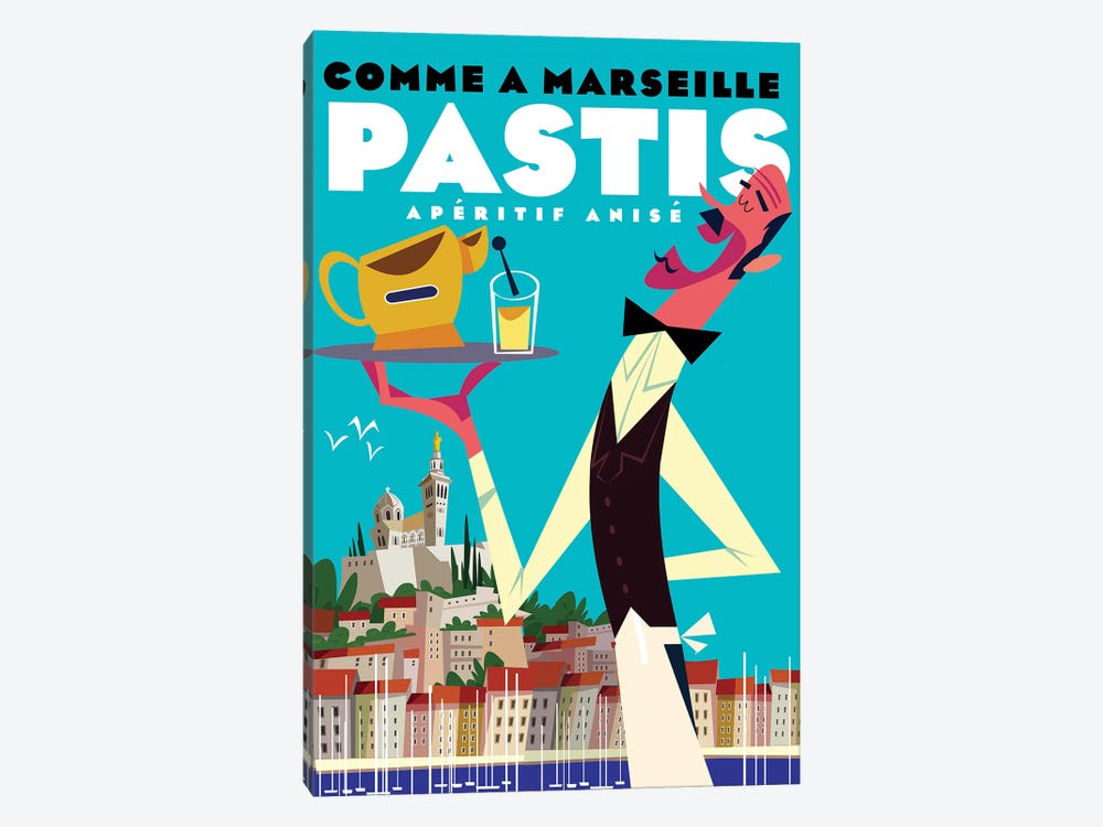 Marseille Pastis by Gary Godel 1-piece Canvas Art