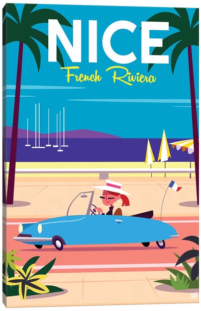 Nice French Riviera I Canvas Art Print - Gary Godel