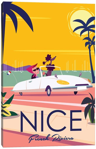 Nice French Riviera II Canvas Art Print - Gary Godel