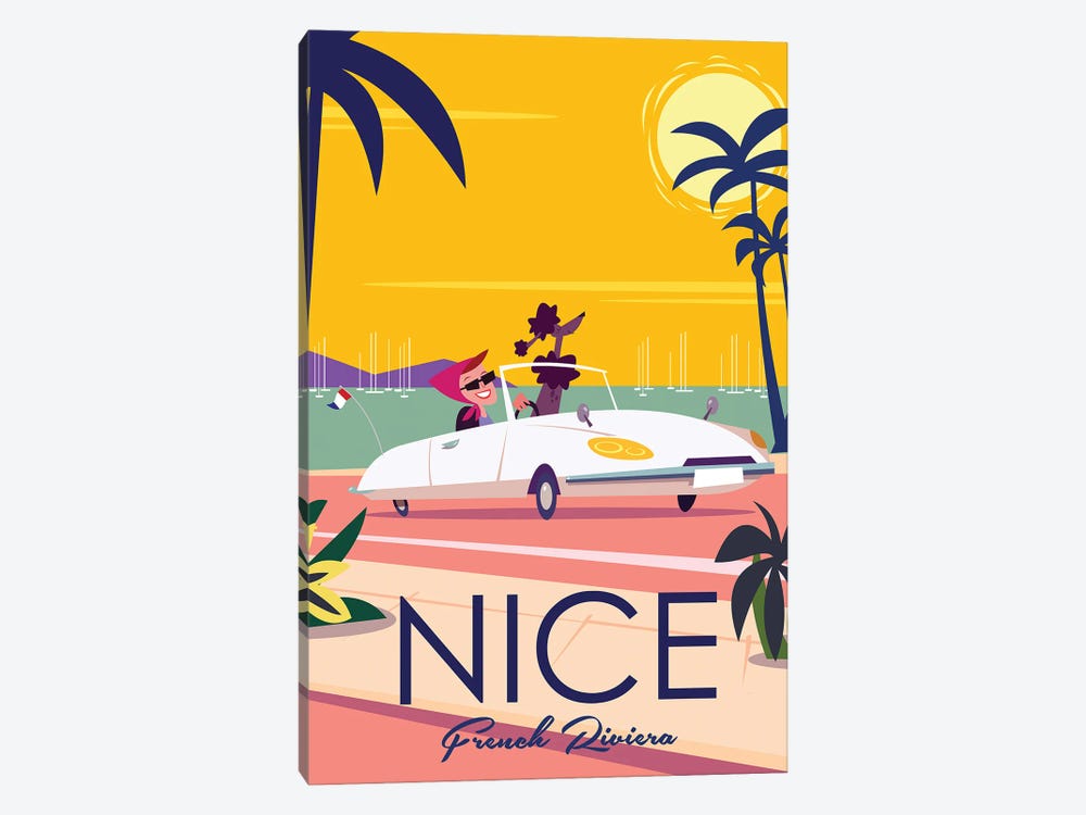 Nice French Riviera II by Gary Godel 1-piece Canvas Artwork