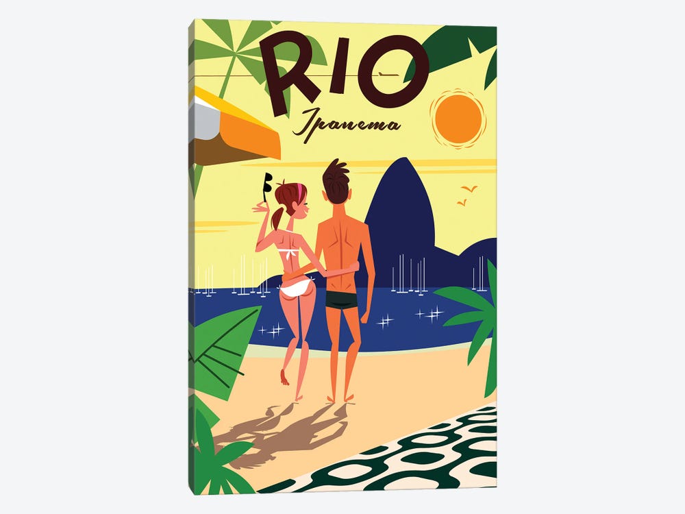 Rio Ipanema by Gary Godel 1-piece Canvas Print