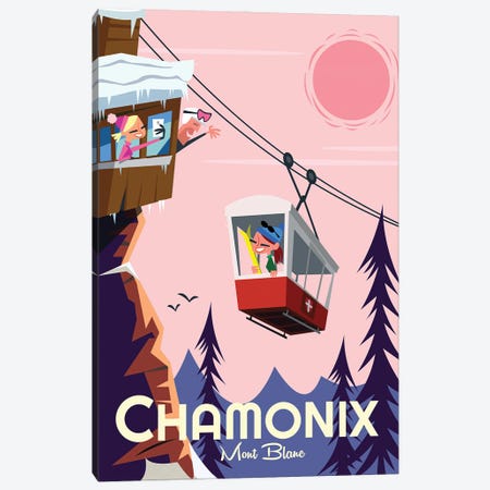 Chamonix Mont Blanc Canvas Print #GGD162} by Gary Godel Canvas Art Print