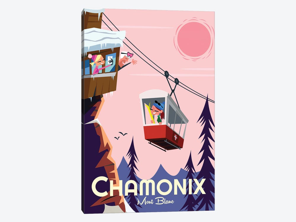Chamonix Mont Blanc by Gary Godel 1-piece Canvas Wall Art