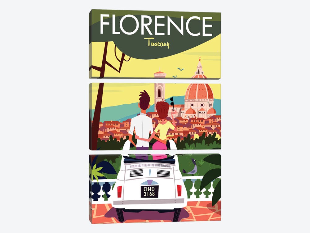Florence by Gary Godel 3-piece Canvas Artwork