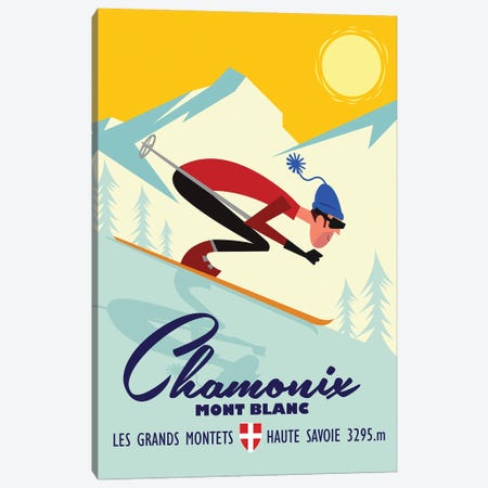 Chamonix Grand Montets Canvas Print #GGD166} by Gary Godel Canvas Art