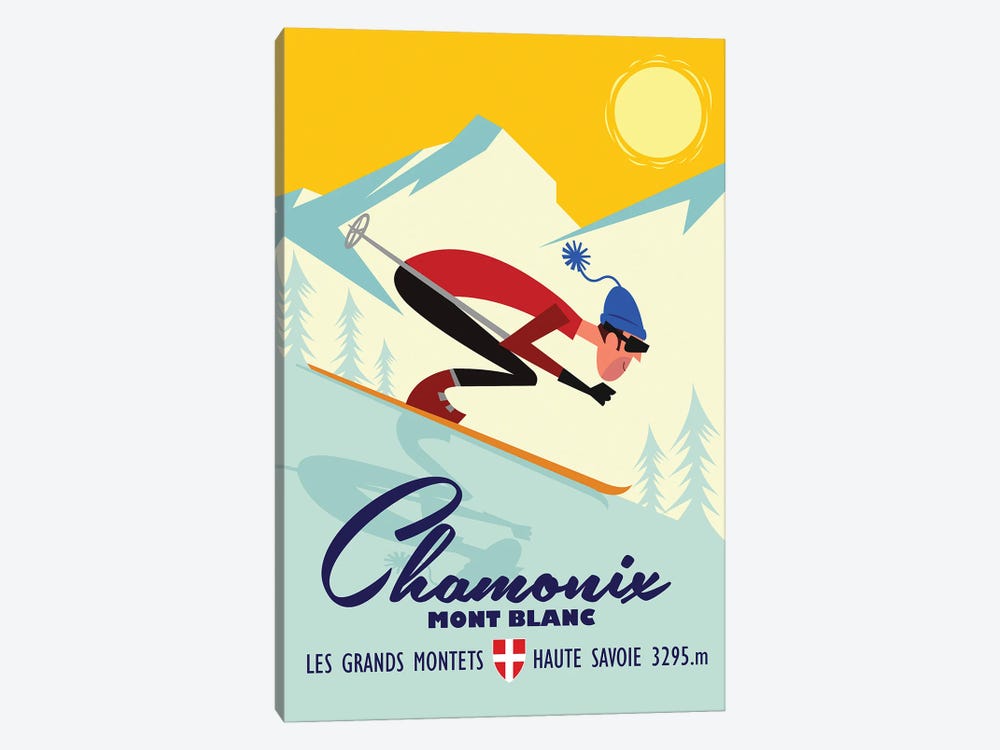 Chamonix Grand Montets by Gary Godel 1-piece Canvas Artwork