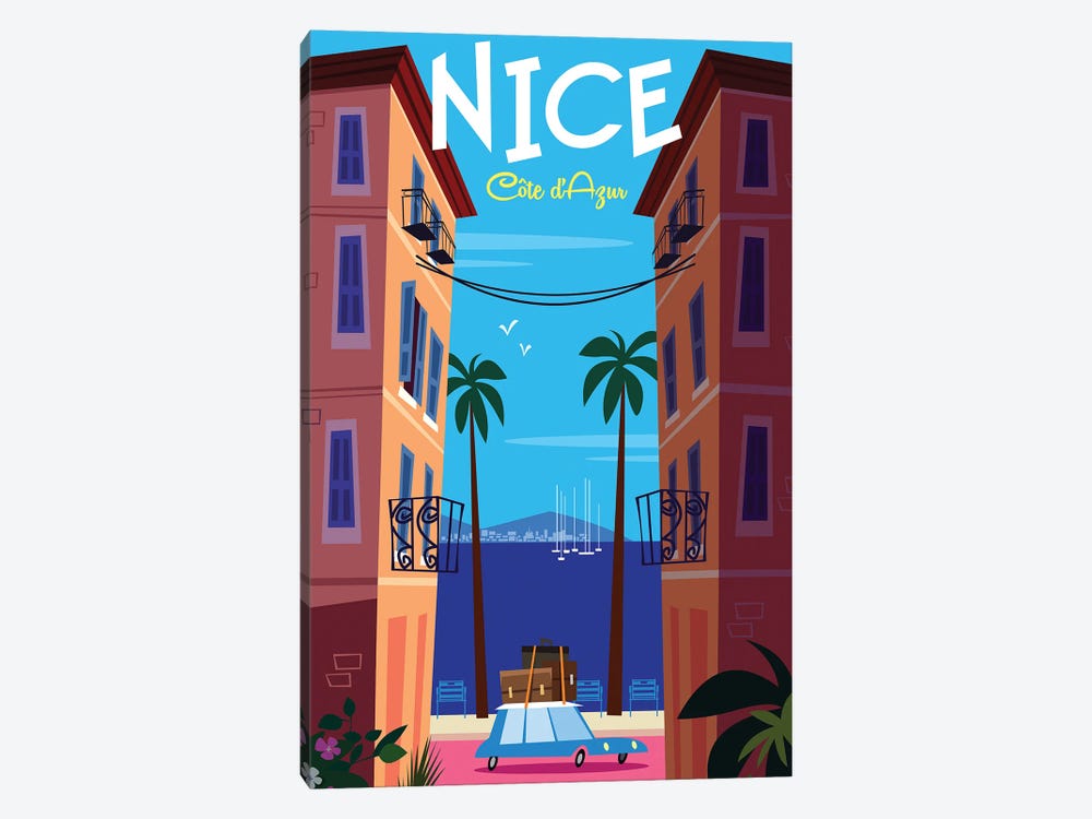 Nice Cote D'Azur by Gary Godel 1-piece Art Print