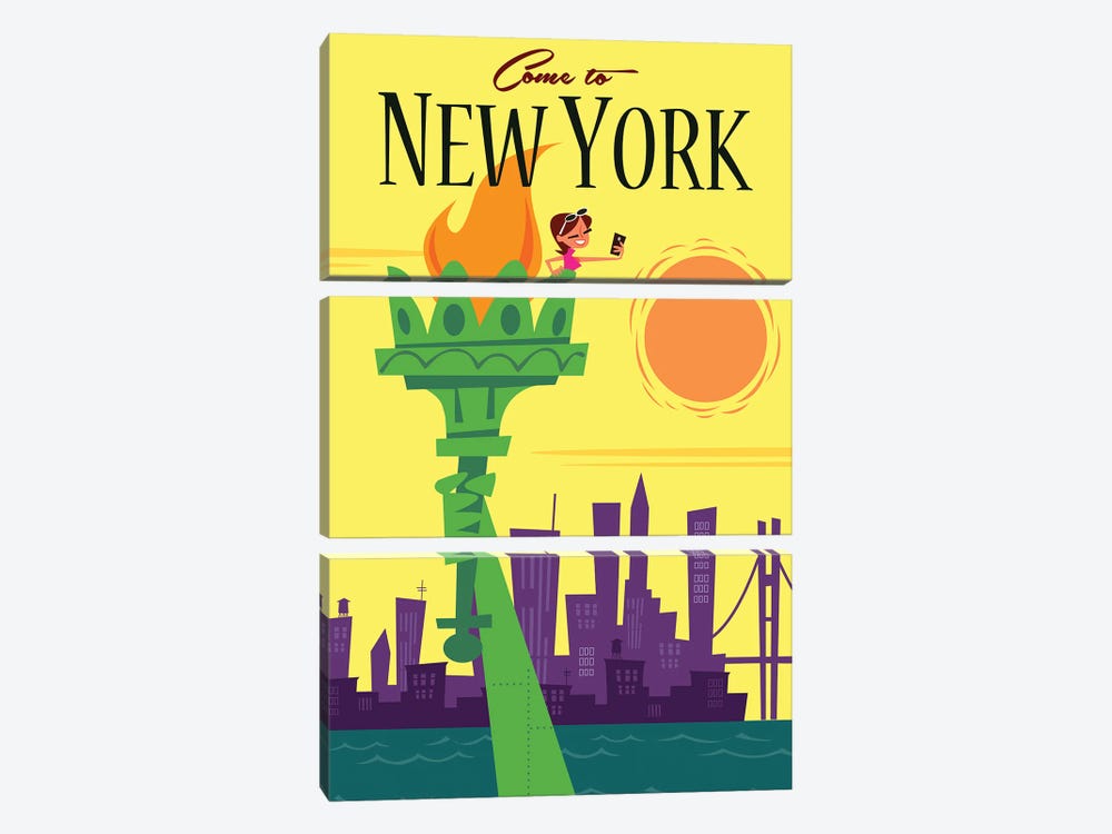 NYC by Gary Godel 3-piece Canvas Art