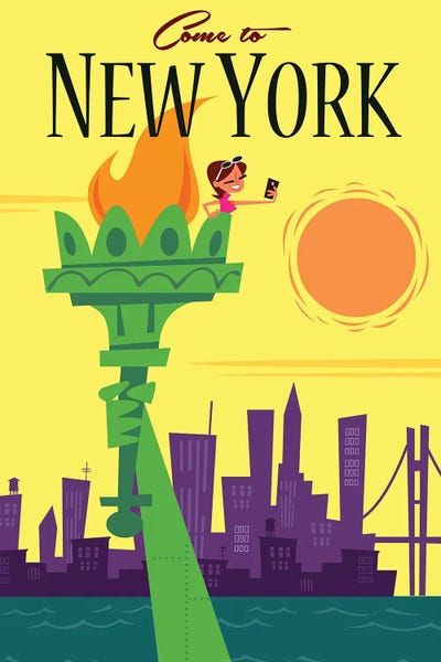 New York City Travel Posters: NYC by Gary Godel