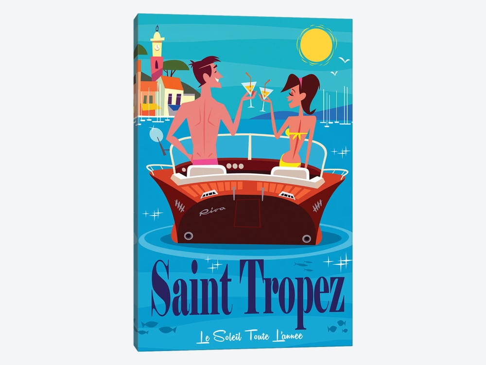 St Tropez V by Gary Godel 1-piece Canvas Art