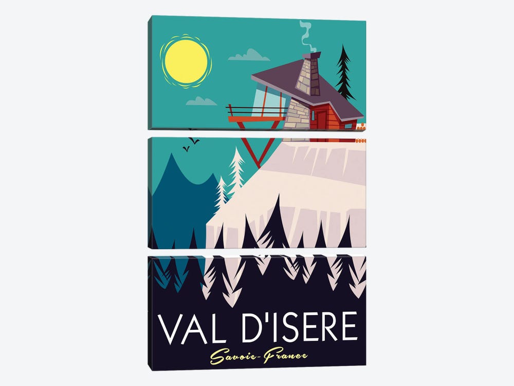Val D'Isere by Gary Godel 3-piece Art Print