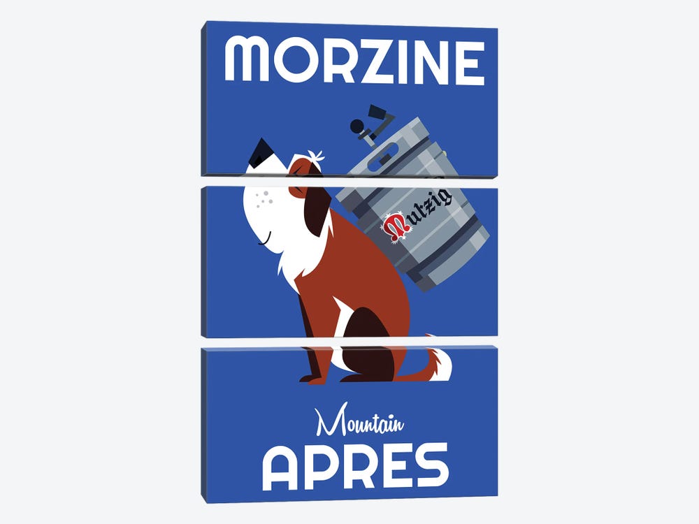 Morzine Mountain Apres by Gary Godel 3-piece Canvas Art