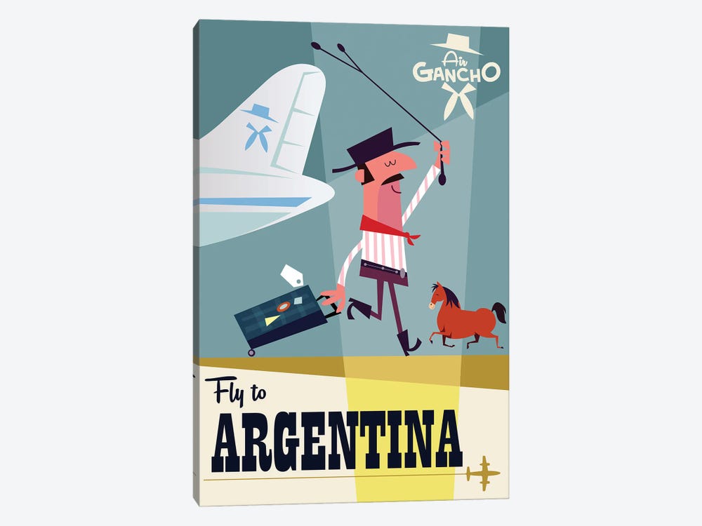 Fly To...Argentina by Gary Godel 1-piece Canvas Artwork