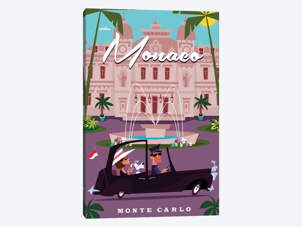 Monte Carlo Casino by Gary Godel 1-piece Canvas Artwork
