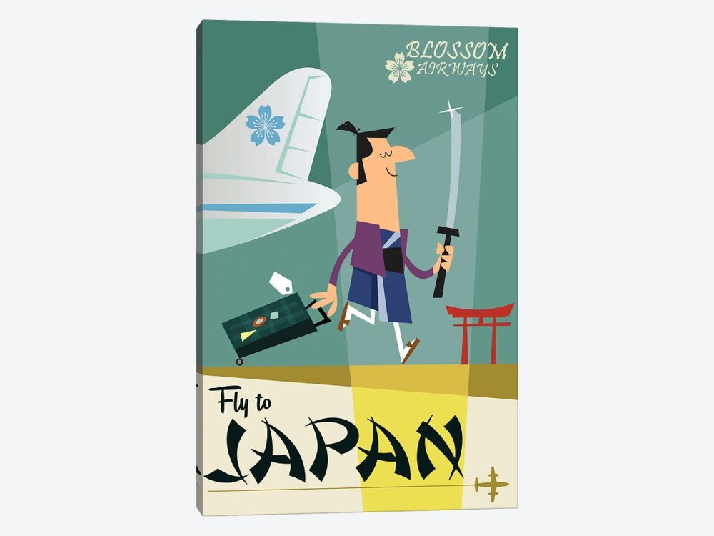 Fly To...Japan by Gary Godel 1-piece Canvas Print