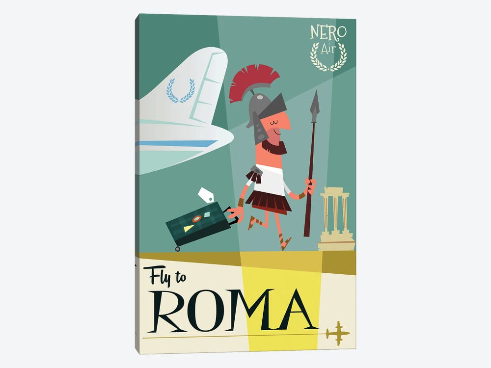 Fly To...Roma by Gary Godel 1-piece Canvas Wall Art