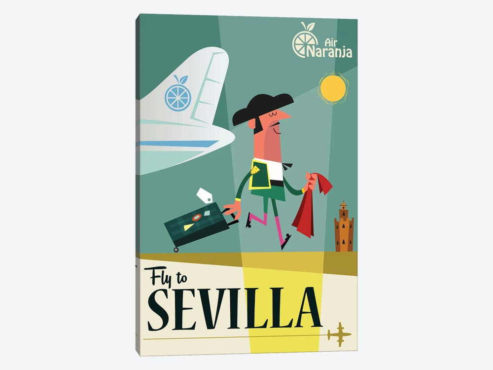 Fly To...Sevilla by Gary Godel 1-piece Art Print