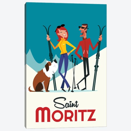 St Moritz Canvas Print #GGD193} by Gary Godel Canvas Artwork