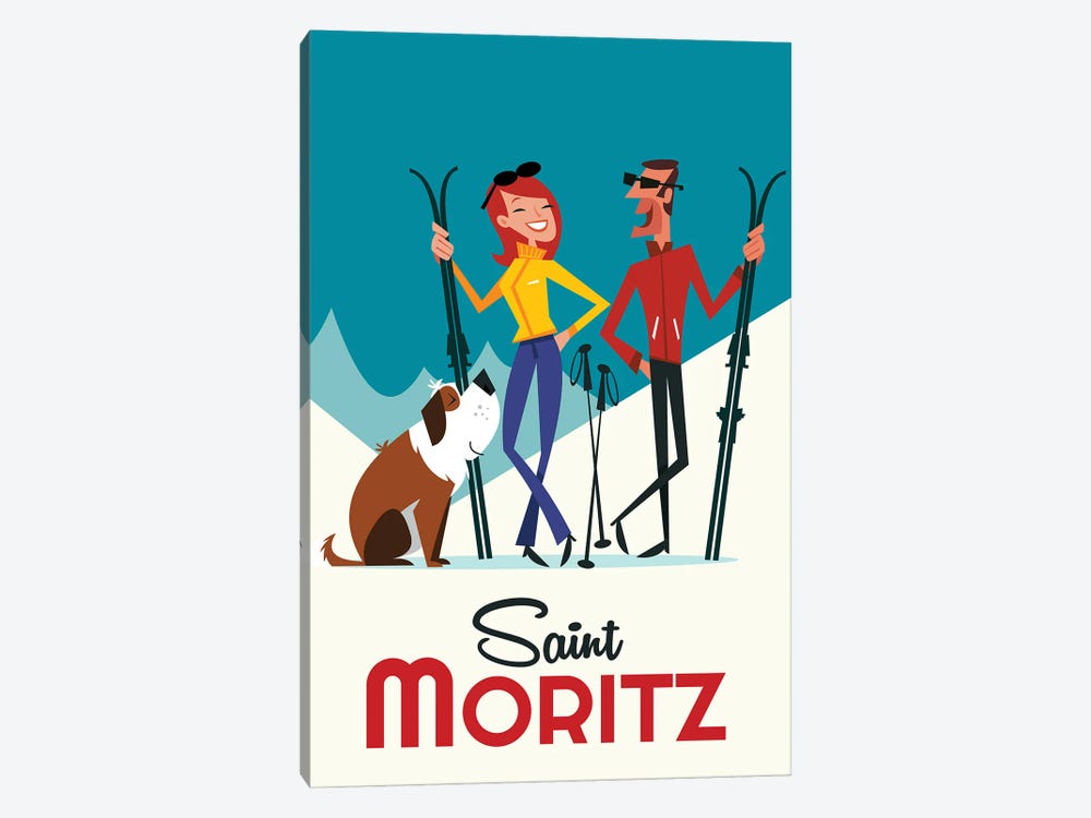 St Moritz by Gary Godel 1-piece Canvas Artwork