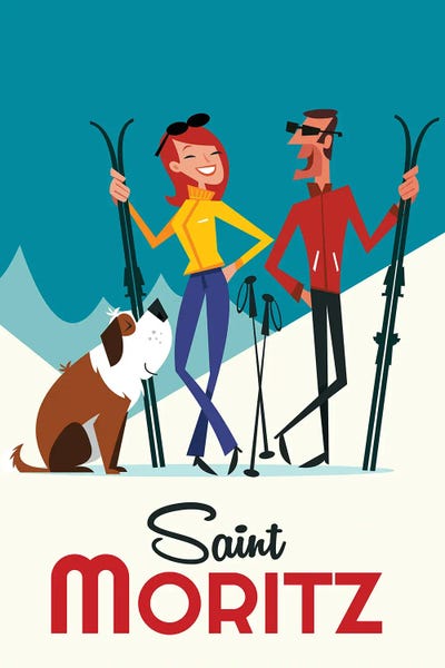 Skiing: St Moritz by Gary Godel